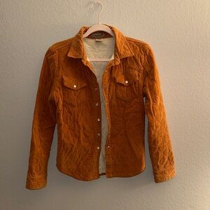 Vintage Orange Quilted Jacket